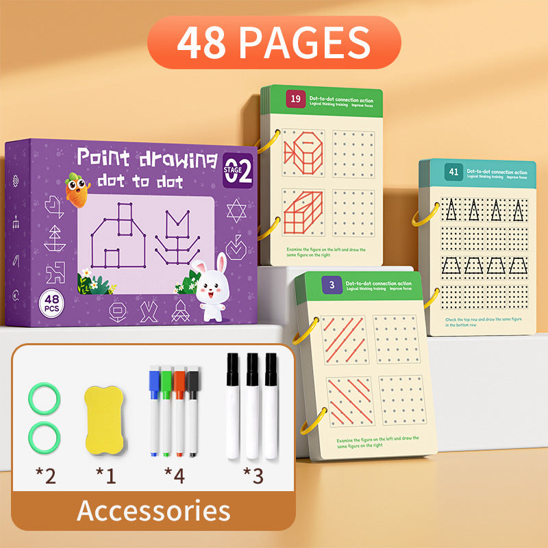 Erasable Pen Control Practice Cards for Kids