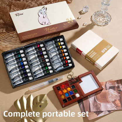 Portable Watercolor Paint Box for Kids