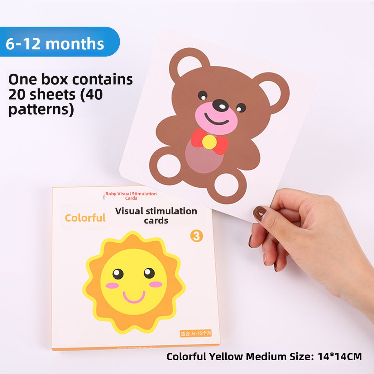 High-Contrast Visual Stimulation Cards for Babies
