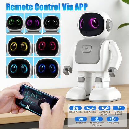 Meet Your Child’s First AI Companion: The Programmable Dancing Robot with Voice Assistant & Bluetooth Music