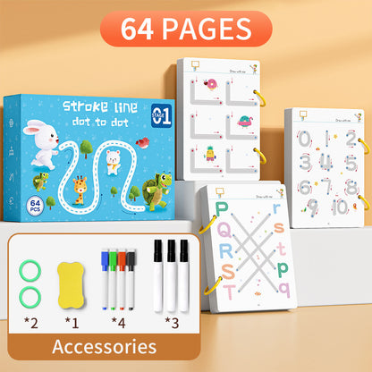 Erasable Pen Control Practice Cards for Kids