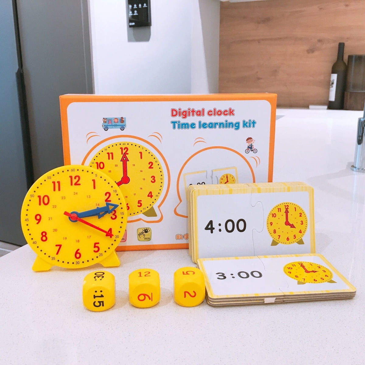 Kids Learning Clock for Telling Time and Early Math