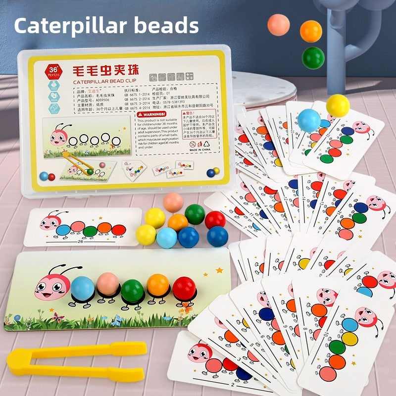 Wooden Bead Puzzle Toy for Kids ADS-Caterpillar Beads