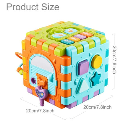 Activity Cube Toddler Toys for 6-12 Months, Early Educational Musical Toys Babies Play Center, Boys Girls Gifts for 1 2 Years Old