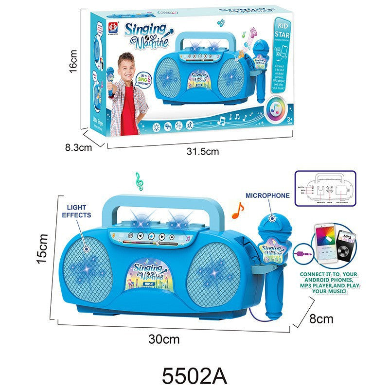 Kids Microphone Toy with LED Lights
