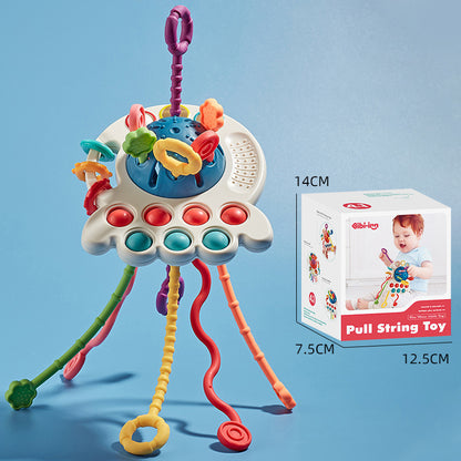 Octopus Pull Toy for Early Learning