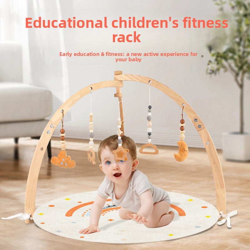Wooden Baby Fitness Activity Rack
