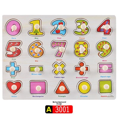 Montessori Wooden Alphabet Puzzle Board