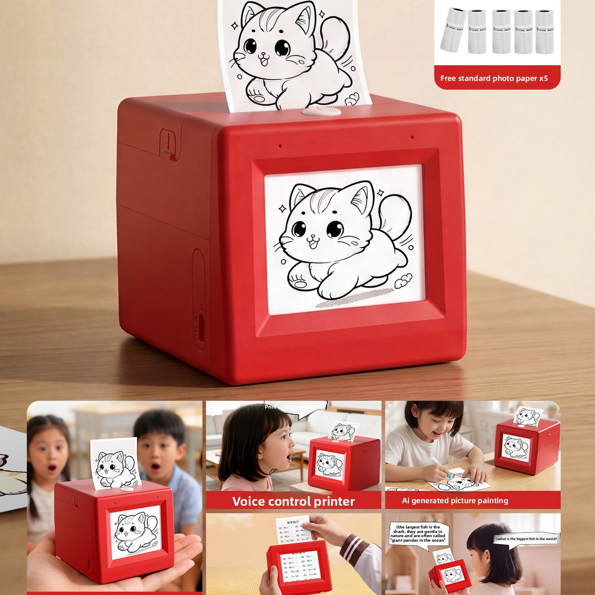 Magic Voice Printing Toy for Kids Ai magic printer