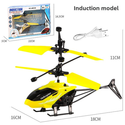 Remote controlled airplane helicopter rechargeable children's toy