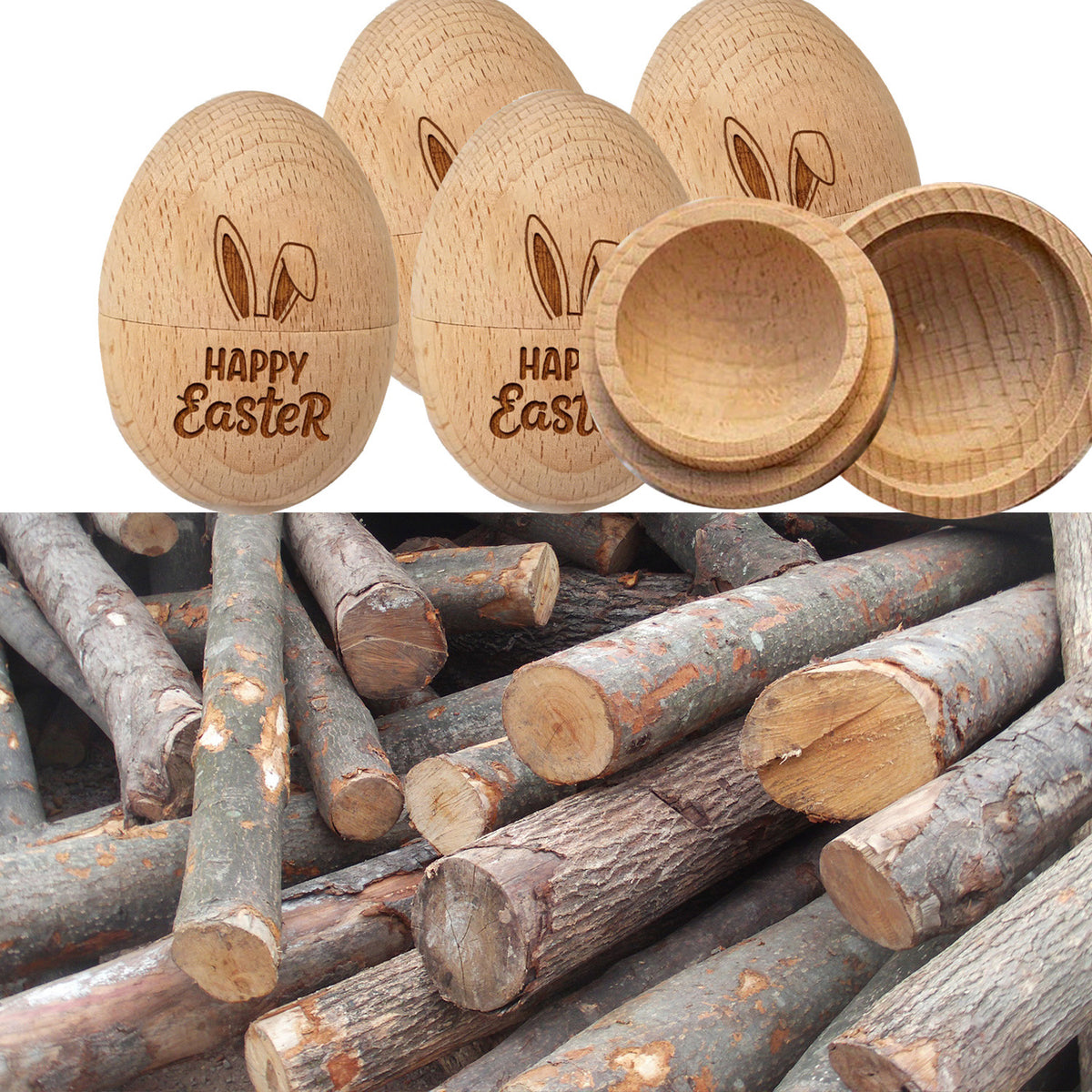 Wooden Easter Egg Craft for Kids