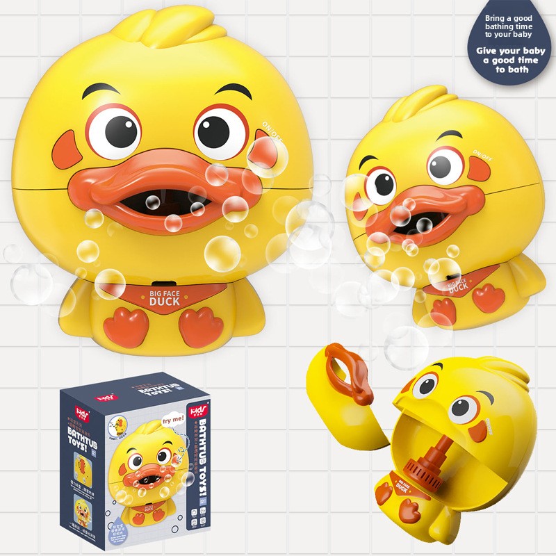 Floating Bath Toys for Kids Bathing Spit Bubble Duckling