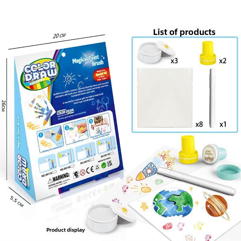 Magic Drawing Pens Set for Kids – 8 Piece-Count Options 6011b symphony brush14pcs