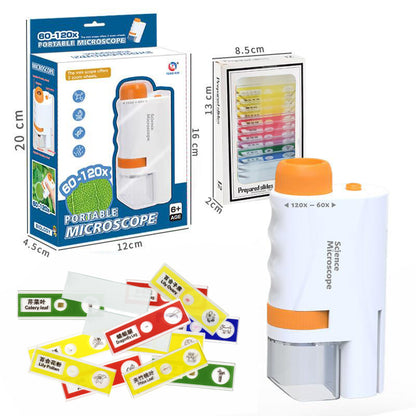 Portable Microscope Kit for Kids Science