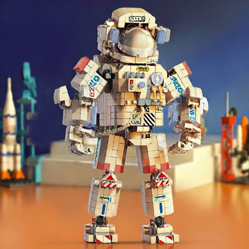 Astronaut Building Blocks for Kids