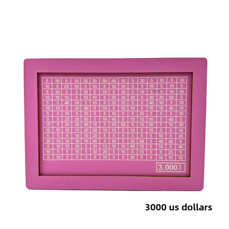 Wooden Goal Box with Counter pink 3000 free pen 17.2�12.5�6.5cm