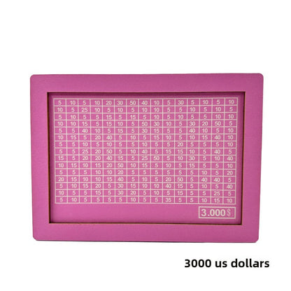 Wooden Goal Box with Counter pink 3000 free pen 17.2�12.5�6.5cm