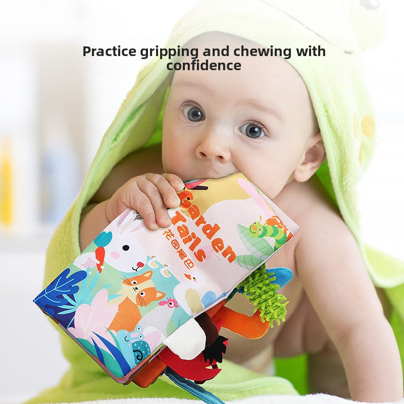 Animal Tail Cloth Book for Babies – 3 Sensory Themes