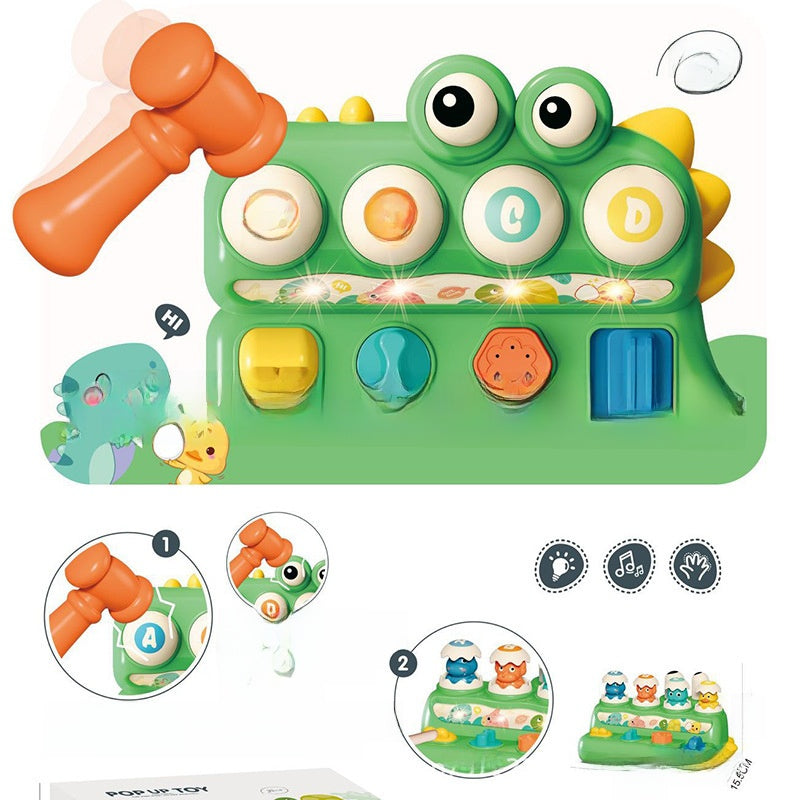 Dinosaur Hammer Activity Toy with Light & Sound Options Wonder Kids Toy