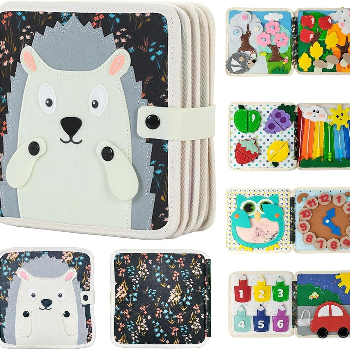 Felt Quiet Book, 19 × 23 cm – Story Theme Options
