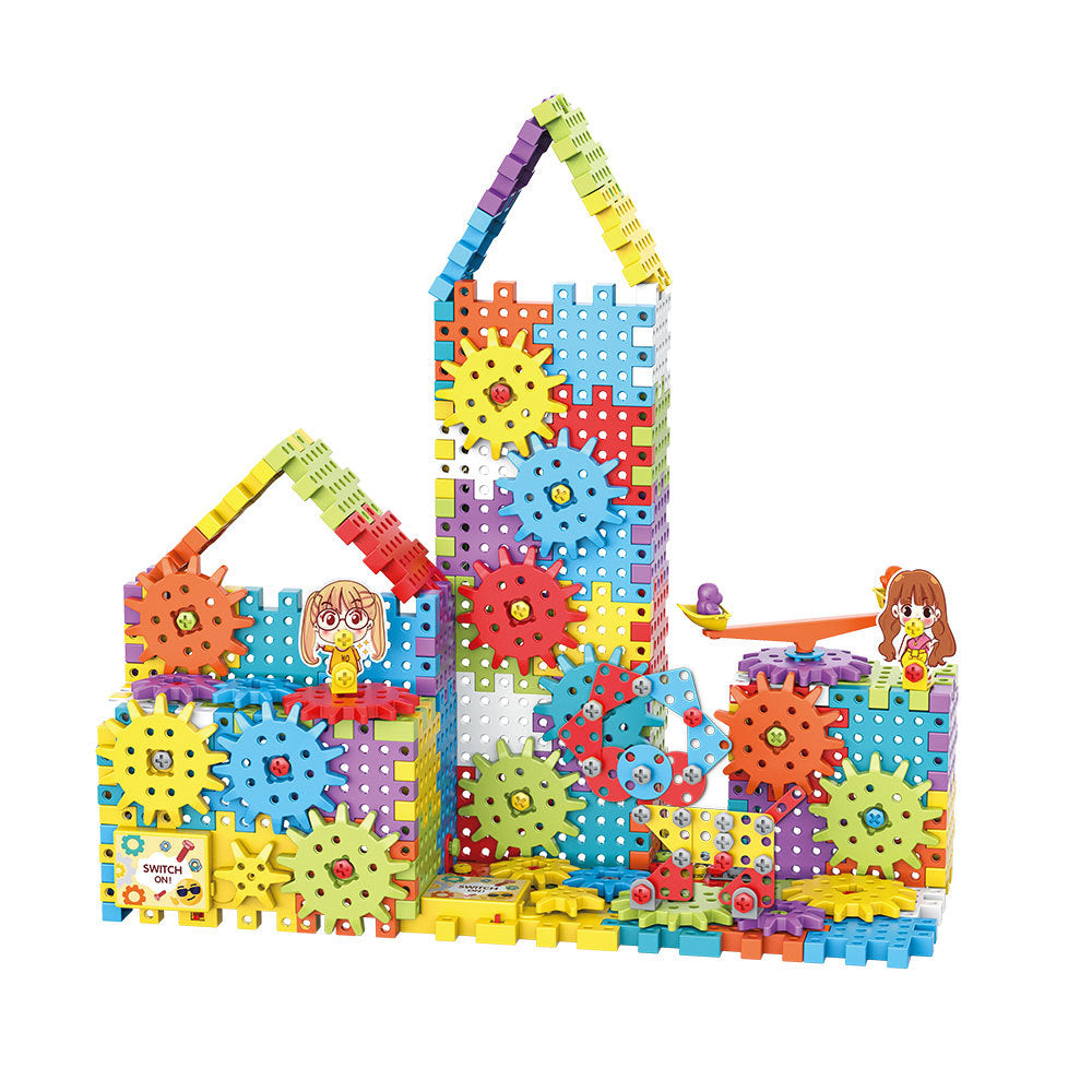 Electric Gear Building Blocks STEM Kit – 114–275 Pieces