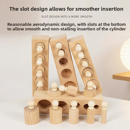Montessori Sensorial Cylinder Blocks for Kids