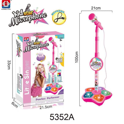 Kids Musical Microphone Toy with LED Lights