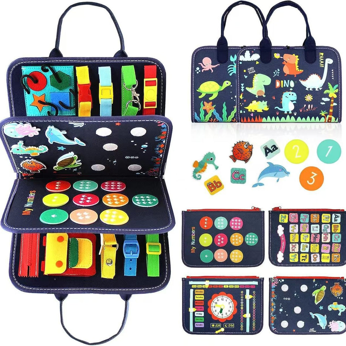 Felt Busy Board Activity Books for Kids – 20 Designs