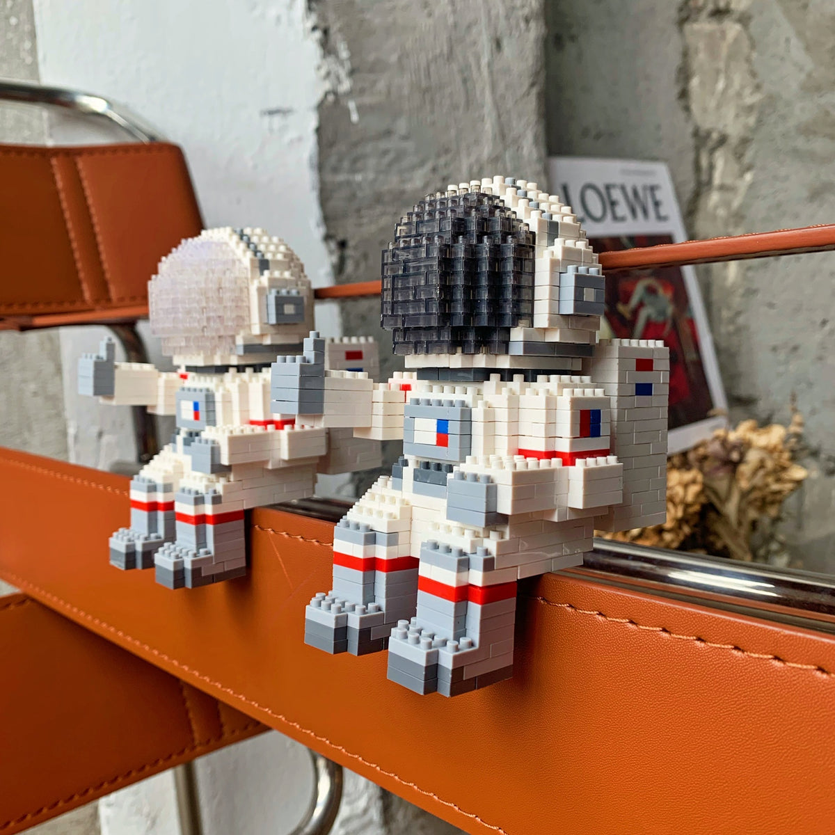 Glow Astronaut Building Blocks for Kids
