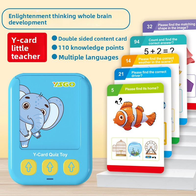 55-Card Audio Reader – Language & Character Options