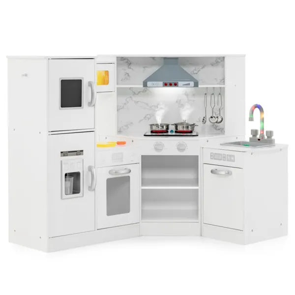 Interactive Kids Play Kitchen with Ice Maker