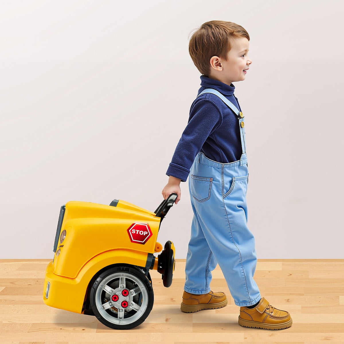 Kids Mechanic Engine Repair Toy Set Yellow