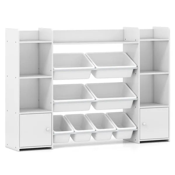White Kids Storage Shelf for Books & Toys