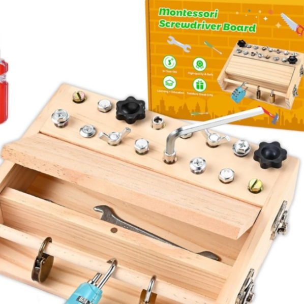 Montessori Screwdriver Skill Board for Kids