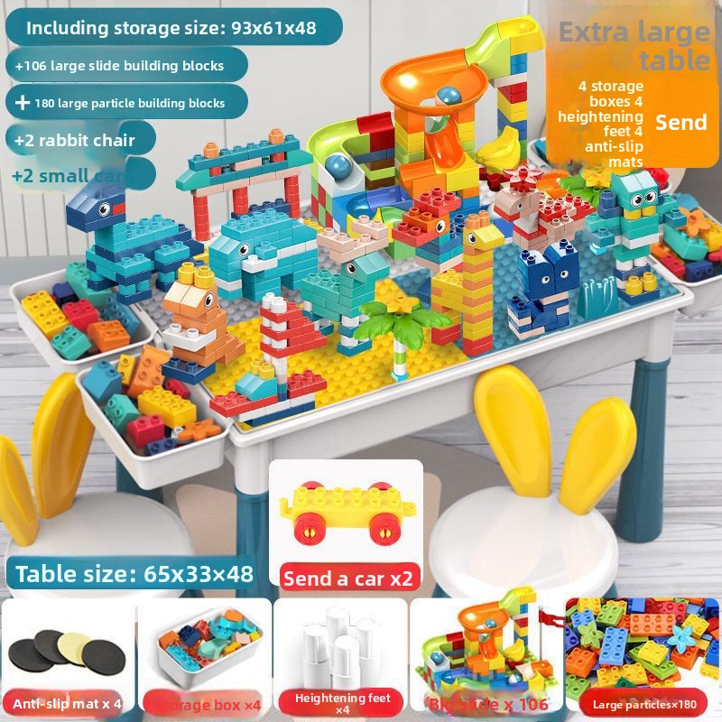 Large Building Block Table for Kids