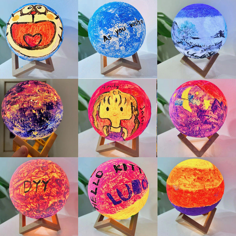 DIY Moon Lamp Painting Kit for Kids