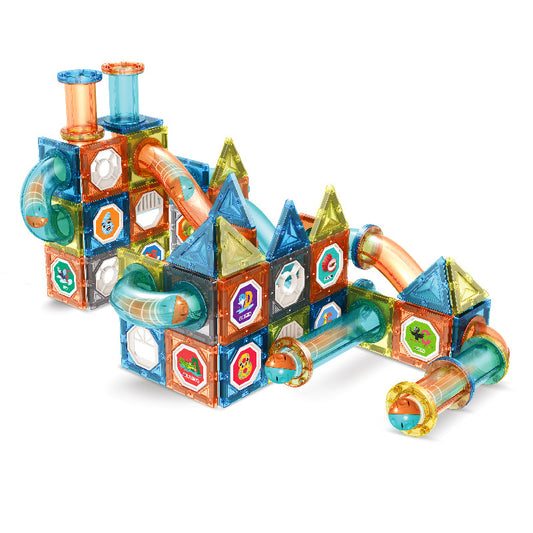 Magnetic Marble Run Track Building Toy for Kids