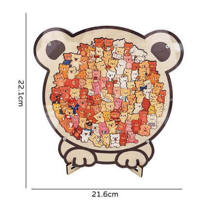 Wooden Animal Puzzle with Frame for Learning