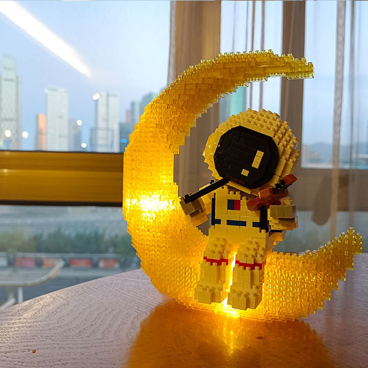 Glow Astronaut Building Blocks for Space STEM Play