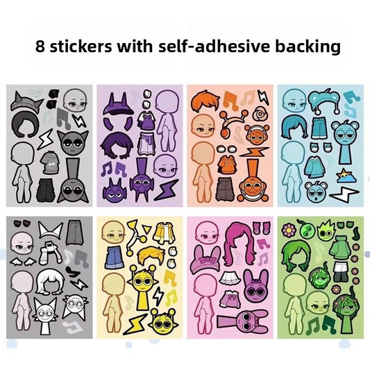 Dress-Up Sticker Sets for Kids – 8 or 32 Pieces