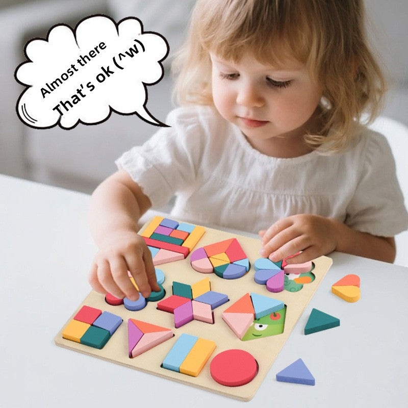 Montessori Shape Puzzle Board for Kids