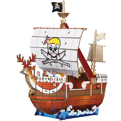 Wooden ship DIY assembly model