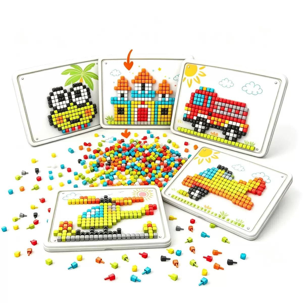 Mushroom Peg Puzzle – 420 or 480 Peg Art Sets
