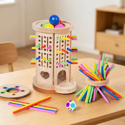 Wooden Montessori Math Stick Game for Kids