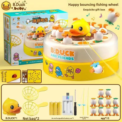 Bouncing Yellow Duck Toy for Kids