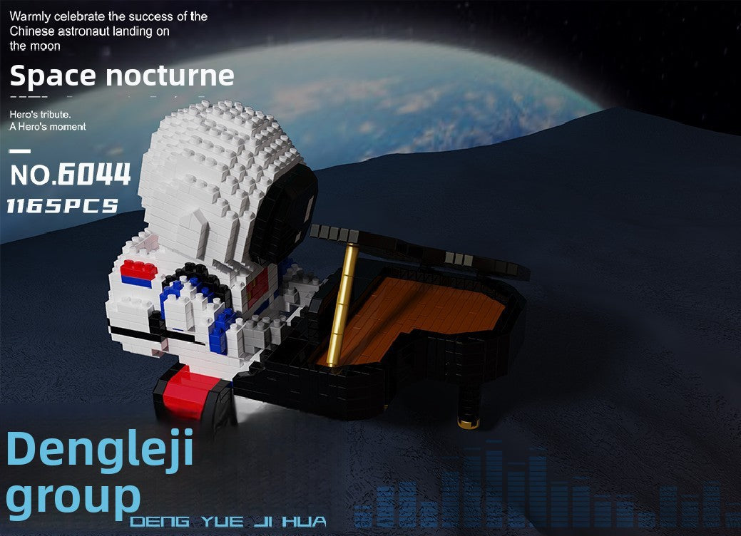 Glow Astronaut Building Blocks for Space STEM Play