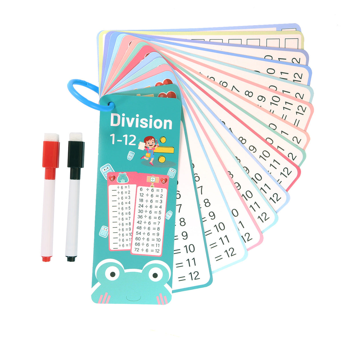 Ring-Bound Math Flash Cards – Operation Options