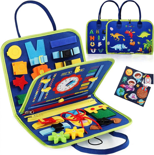 Felt Busy Board Activity Books for Kids – 20 Designs Design 05 – 3 Pages – 28 × 22 cm