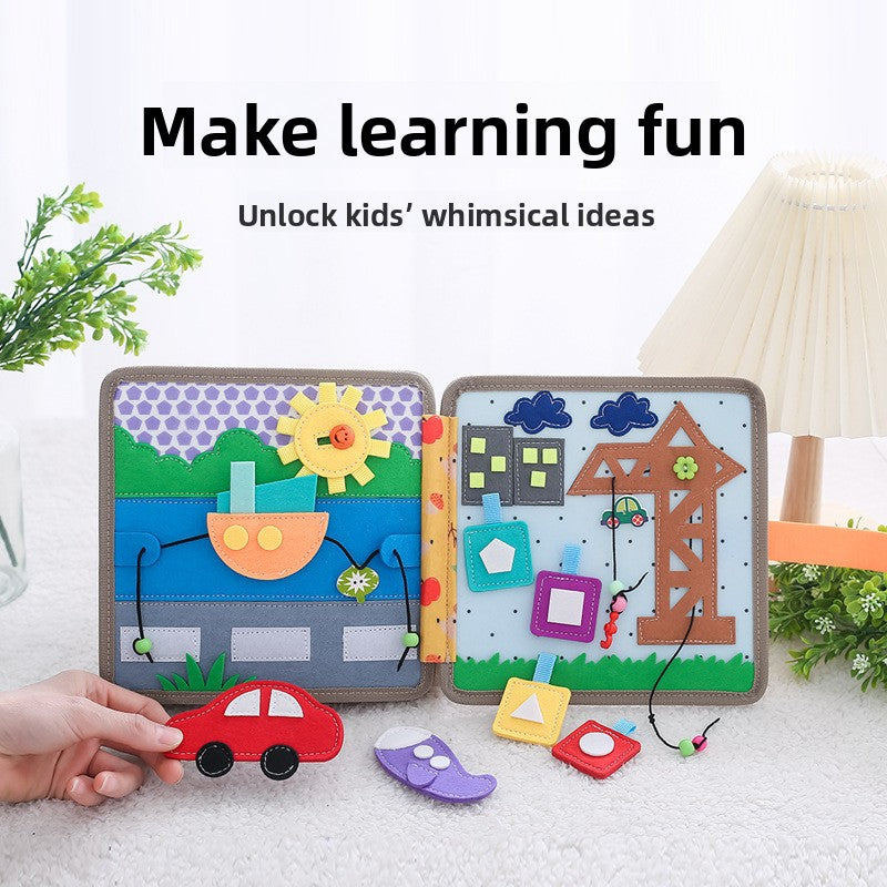 Interactive Felt Quiet Books for Kids – 10 Themes