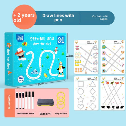 Erasable Pen Control Practice Cards for Kids